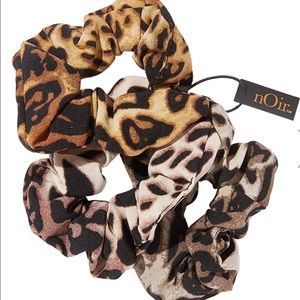 nOir Jewelry Ombre Leopard Scrunchies